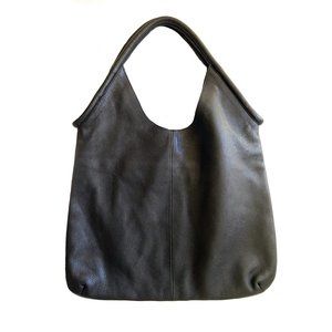 Anthropologie Isa Black Leather Tote